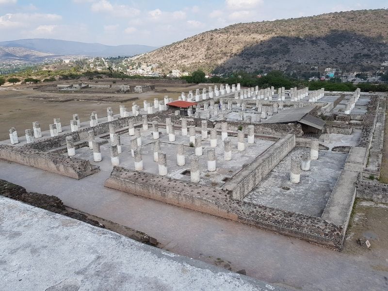 The Burnt Palace as seen from the top of Pyramid B image. Click for full size.