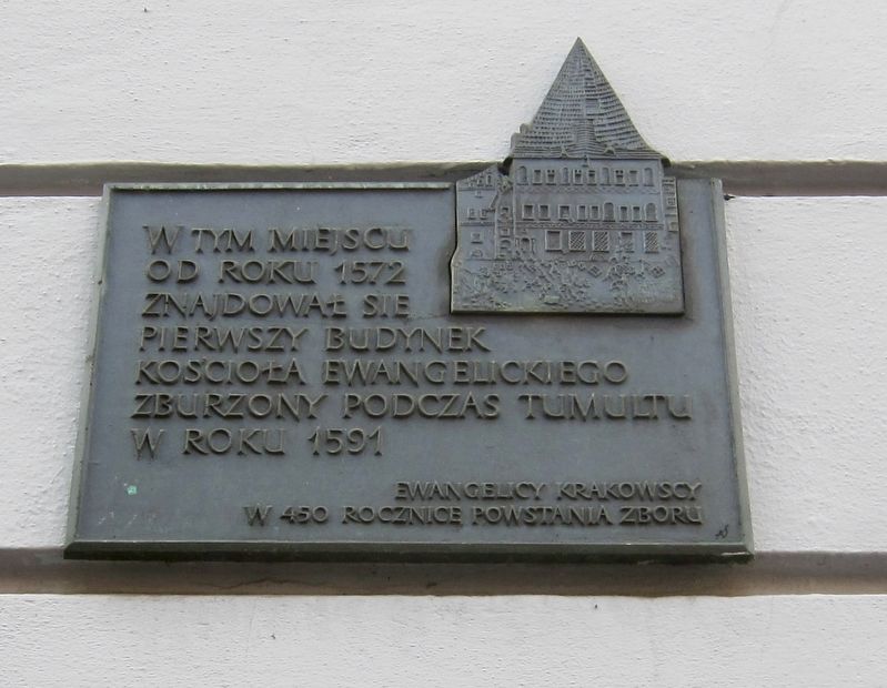 First Evangelical Church Marker image. Click for full size.