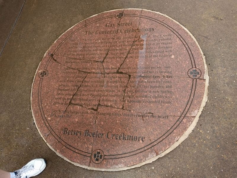 Gay Street Marker image. Click for full size.
