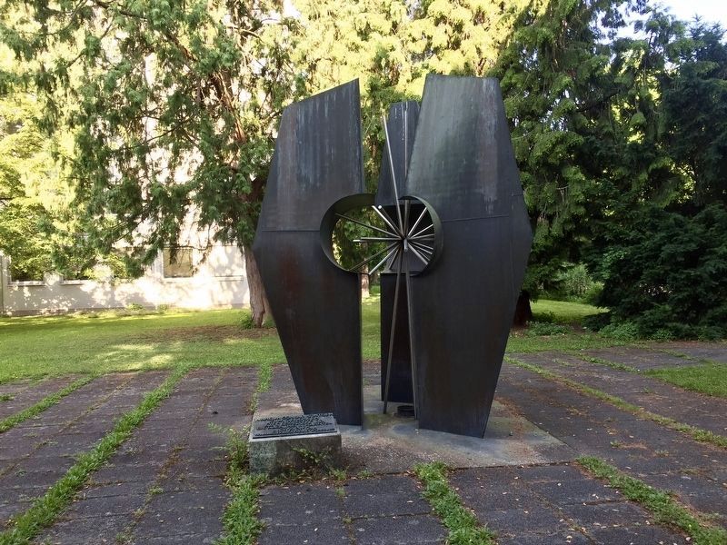 Wilhelm Röntgen Sculpture and Marker. Click for full size. Wilhelm Röntgen Sculpture and Marker image. Click for full size.