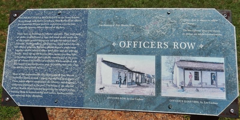Officers Row Marker - old marker. Click for full size. Officers Row Marker - old marker image. Click for full size.