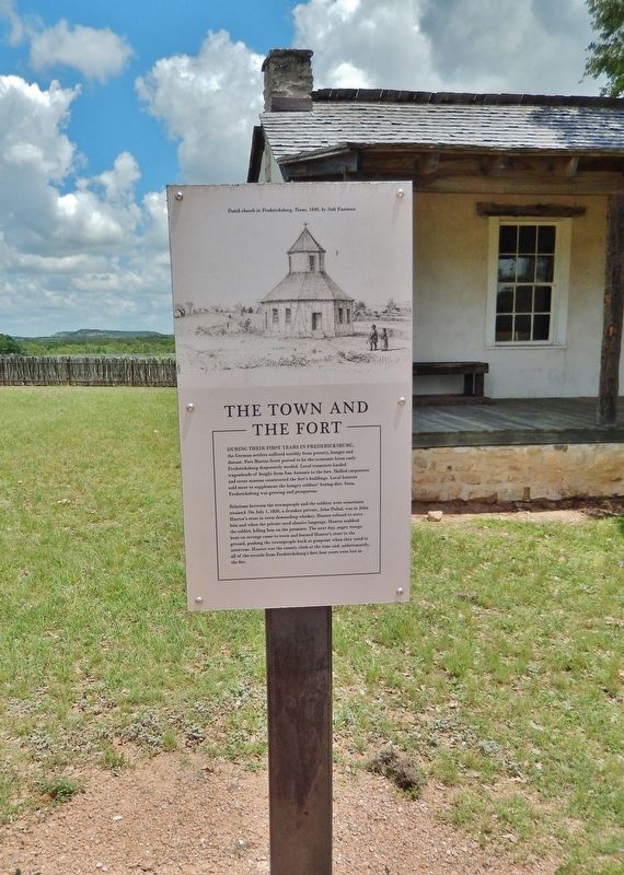 The Town and the Fort Marker (<i>tall view</i>). Click for full size. The Town and the Fort Marker (<i>tall view</i>) image. Click for full size.