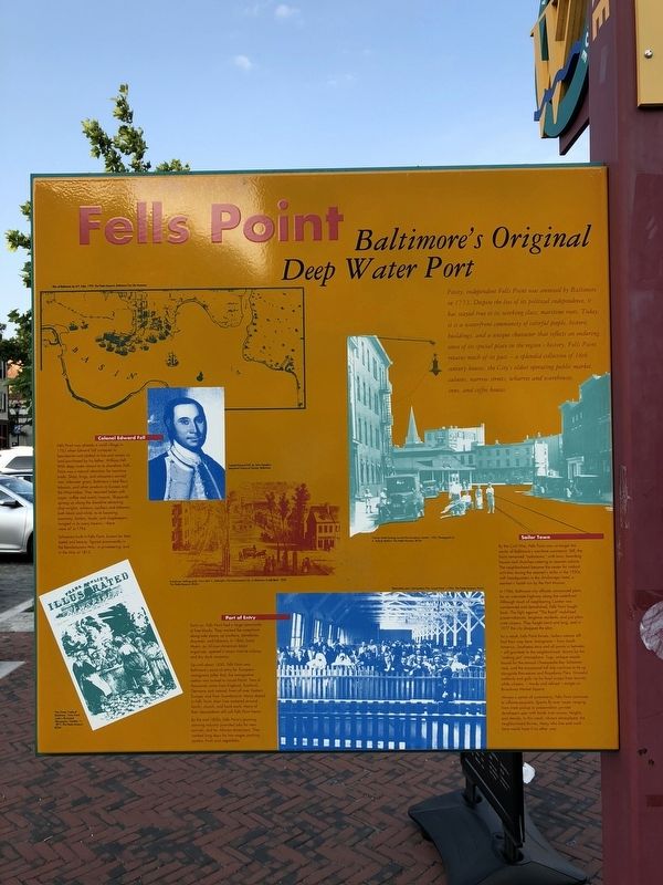 Fells Point Marker image. Click for full size.