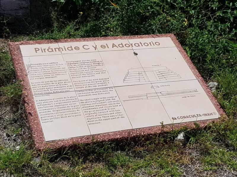 Pyramid C and the Adoratory Marker image. Click for full size.