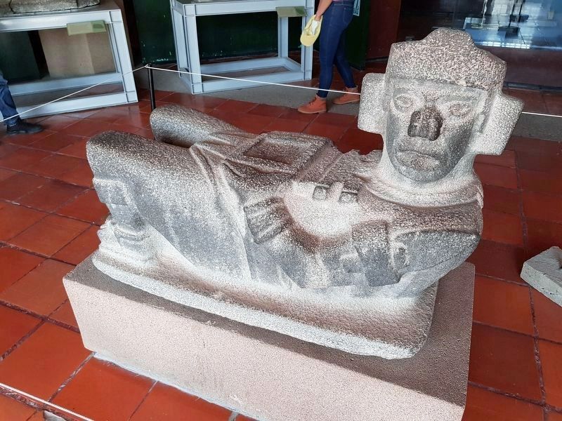 A Chac Mool at the Tula site museum image. Click for full size.