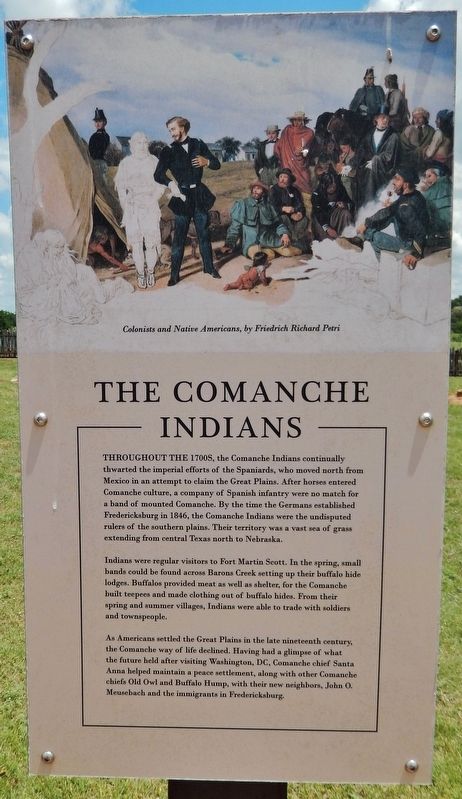 The Comanche Indians Marker image. Click for full size.
