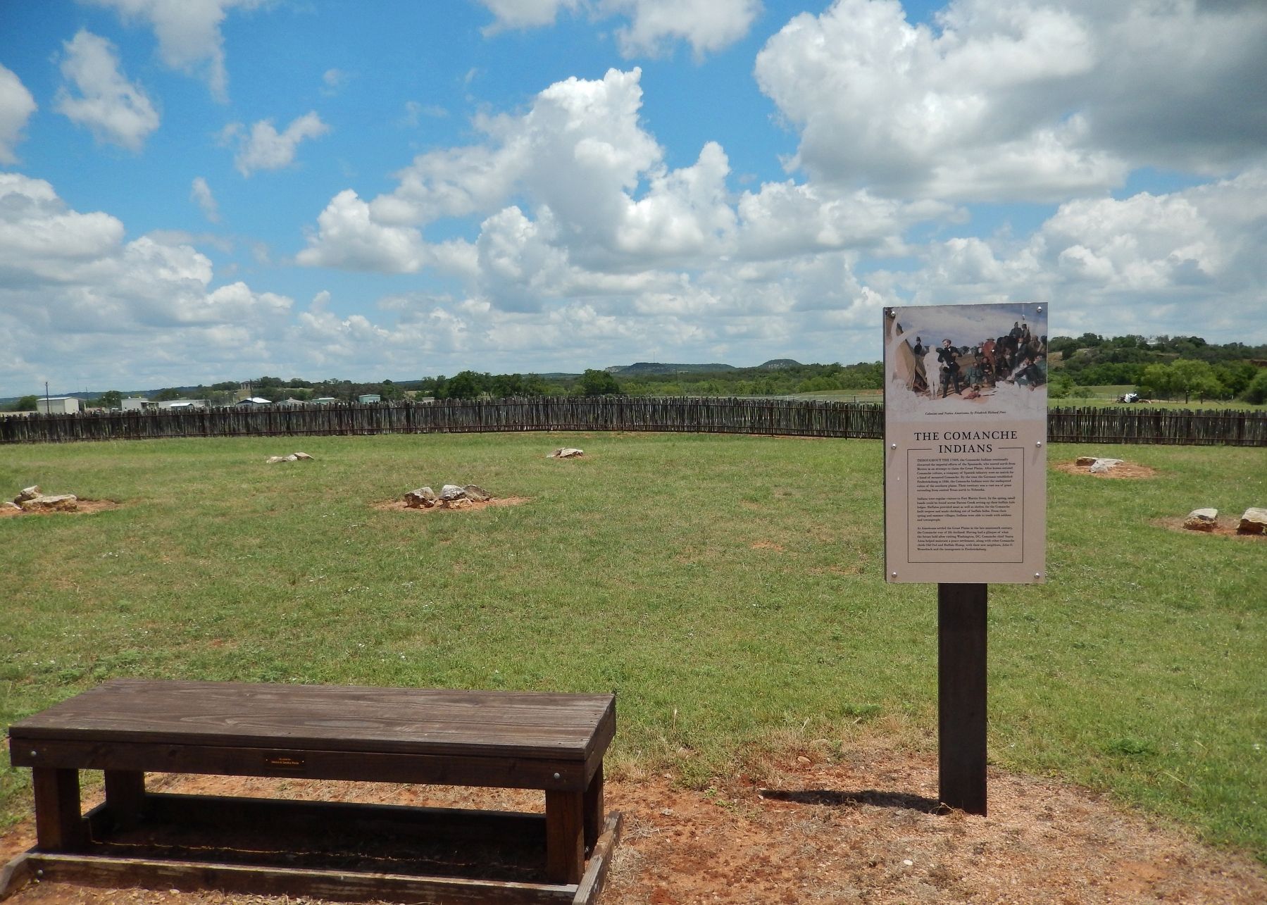 The Comanche Indians Marker (<i>wide view</i>) image. Click for full size.