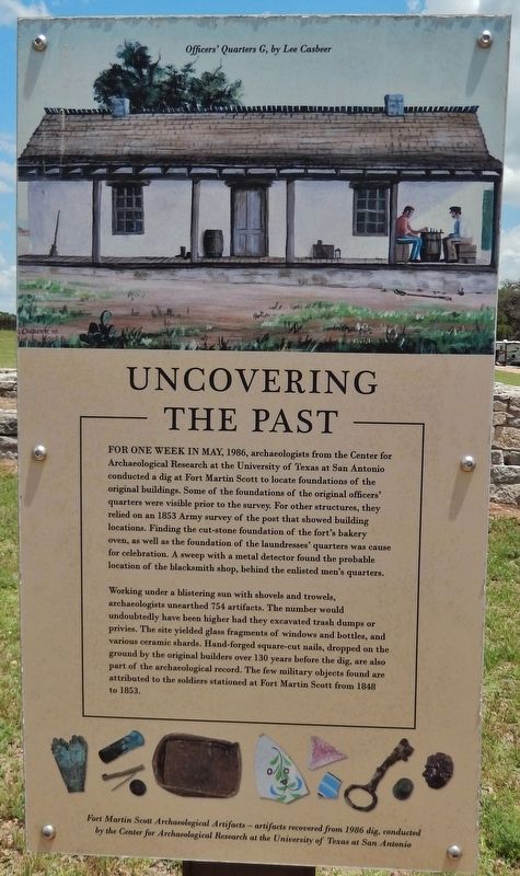 Uncovering the Past Marker image. Click for full size.