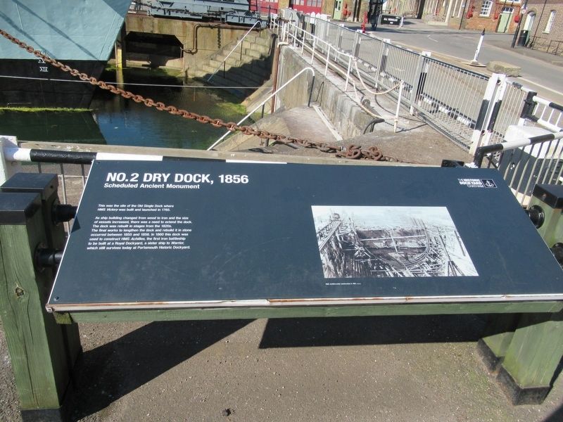 No. 2 Dry Dock, 1856 Marker. Click for full size. No. 2 Dry Dock, 1856 Marker image. Click for full size.