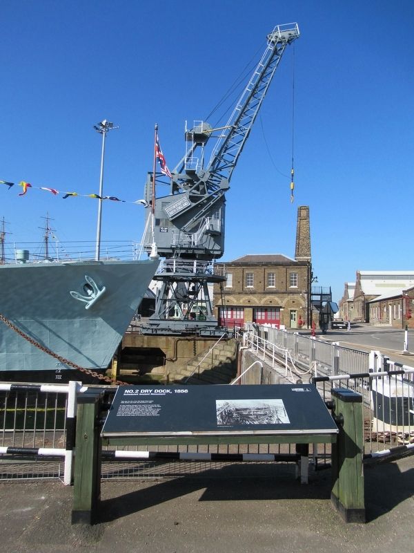 No. 2 Dry Dock, 1856 Marker. Click for full size. No. 2 Dry Dock, 1856 Marker image. Click for full size.