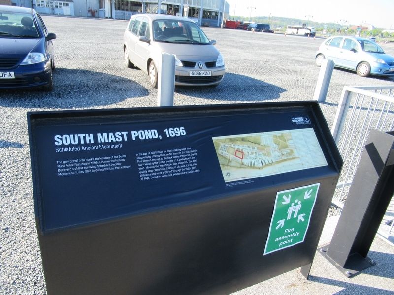 South Mast Pond, 1696 Marker image. Click for full size.