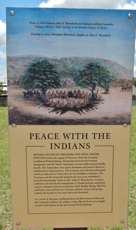 Peace with the Indians Marker image. Click for full size.