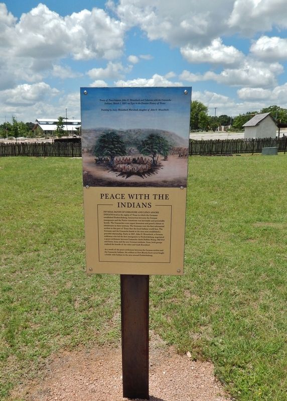 Peace with the Indians Marker (<i>tall view</i>) image. Click for full size.