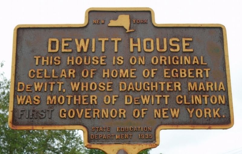 DeWitt House Marker image. Click for full size.