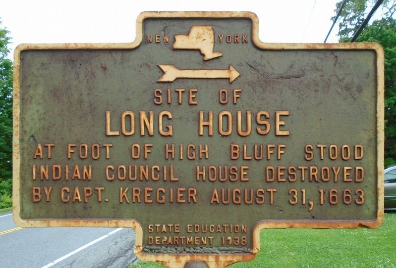 Site of Long House Marker image. Click for full size.