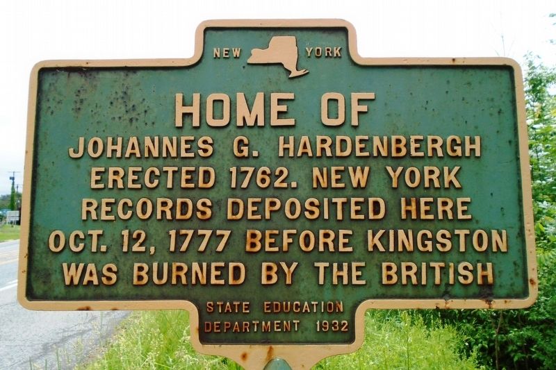 Home of Johannes G. Hardenbergh Marker image. Click for full size.