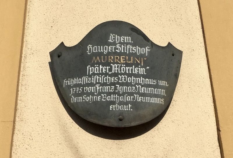Ehem. Hauger Stiftshof / Former Haug Canon House Marker. Click for full size. Ehem. Hauger Stiftshof / Former Haug Canon House Marker image. Click for full size.