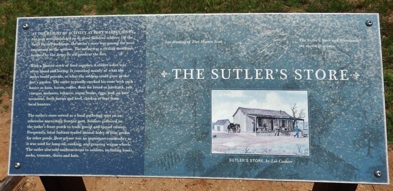 The Sutler's Store Marker image. Click for full size.