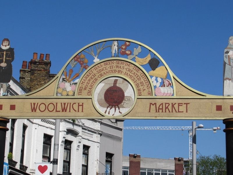 Woolwich Market Marker. Click for full size. Woolwich Market Marker image. Click for full size.