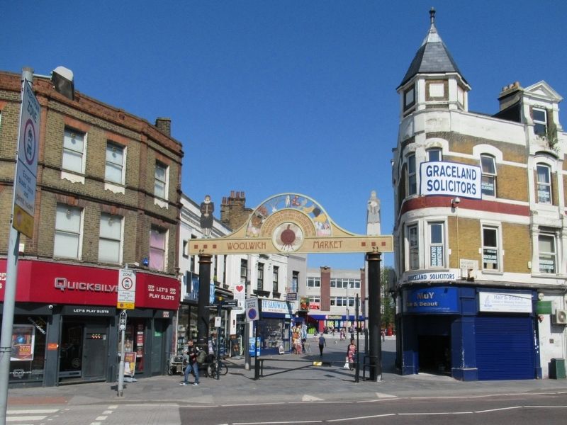 Woolwich Market Marker. Click for full size. Woolwich Market Marker image. Click for full size.