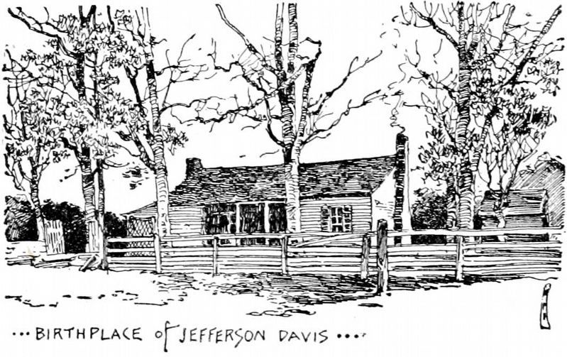 Birthplace of Jefferson Davis image. Click for full size.