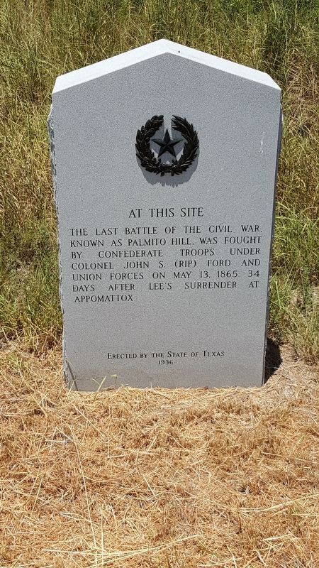 Last Battle of the Civil War Marker image. Click for full size.