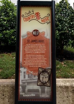 St. James Hotel Marker image. Click for full size.