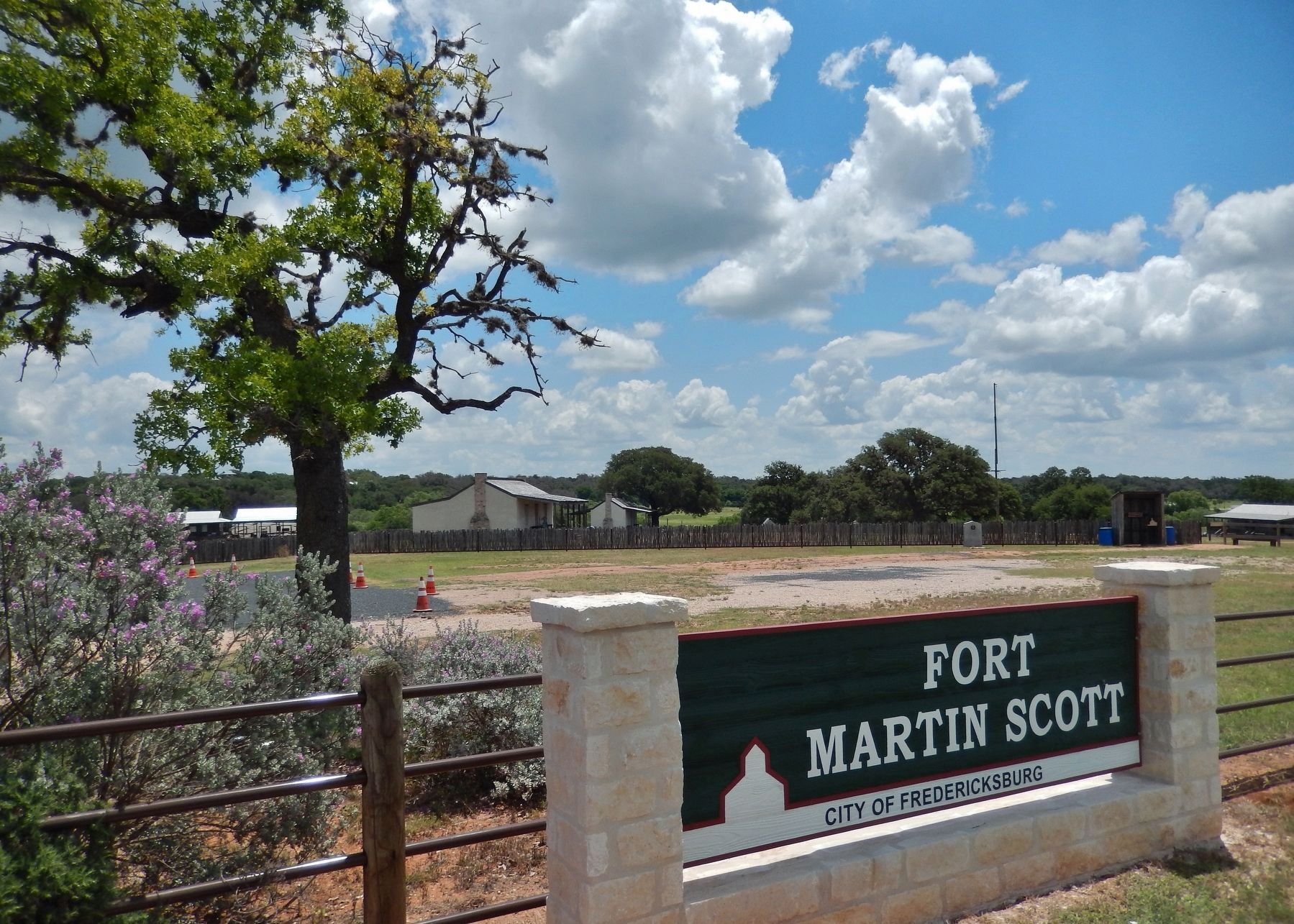 Fort Martin Scott Entrance (<i>after fort restoration</i>) image. Click for full size.