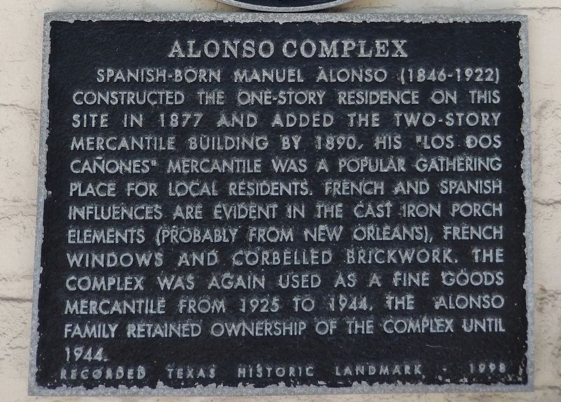 Alonso Complex Marker image. Click for full size.