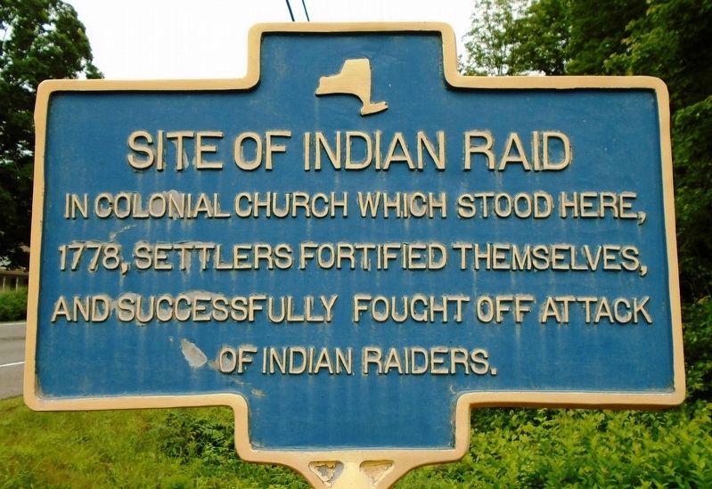 Site of Indian Raid Marker image. Click for full size.