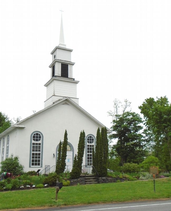 Rochester Reformed Church and Marker image. Click for full size.