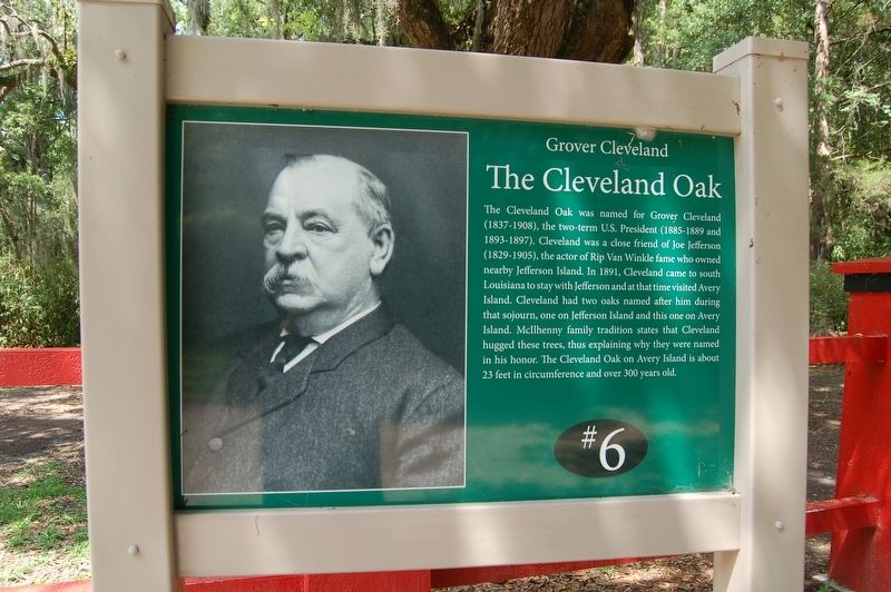The Cleveland Oak Marker image. Click for full size.