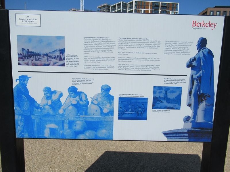 Wellington HQ / Royal Laboratory Marker image. Click for full size.