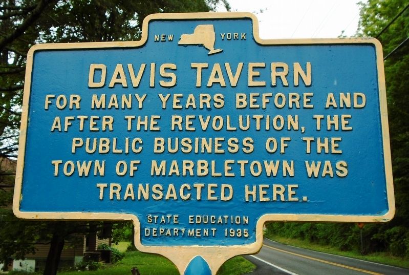 Davis Tavern Marker image. Click for full size.