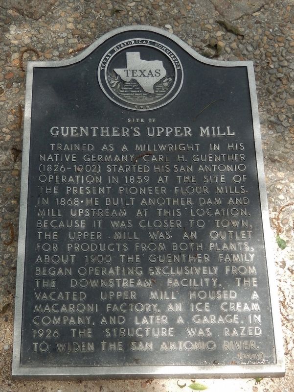 Site of Guenther's Upper Mill Marker image. Click for full size.