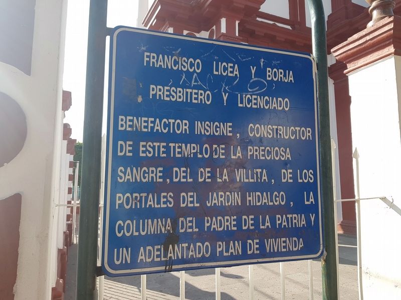 Francisco Licea y Borja Marker. Click for full size. Francisco Licea y Borja Marker image. Click for full size.