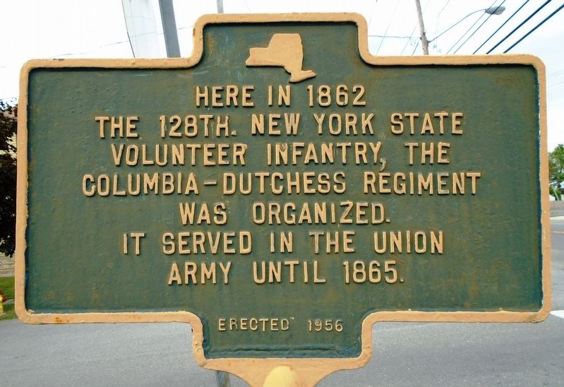 128th New York State Volunteer Infantry Marker image. Click for full size.