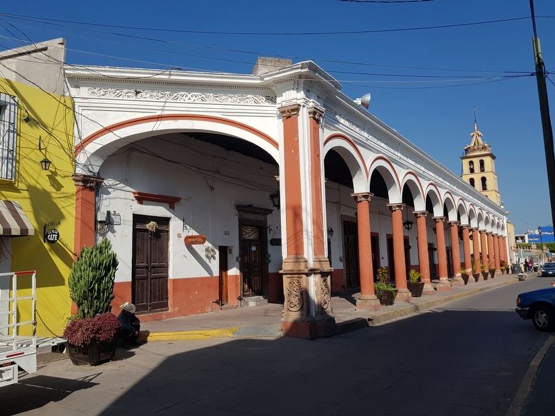 The nearby Portal of Hidalgo Square, also by Francisco Licea y Borja. Click for full size. The nearby Portal of Hidalgo Square, also by Francisco Licea y Borja image. Click for full size.