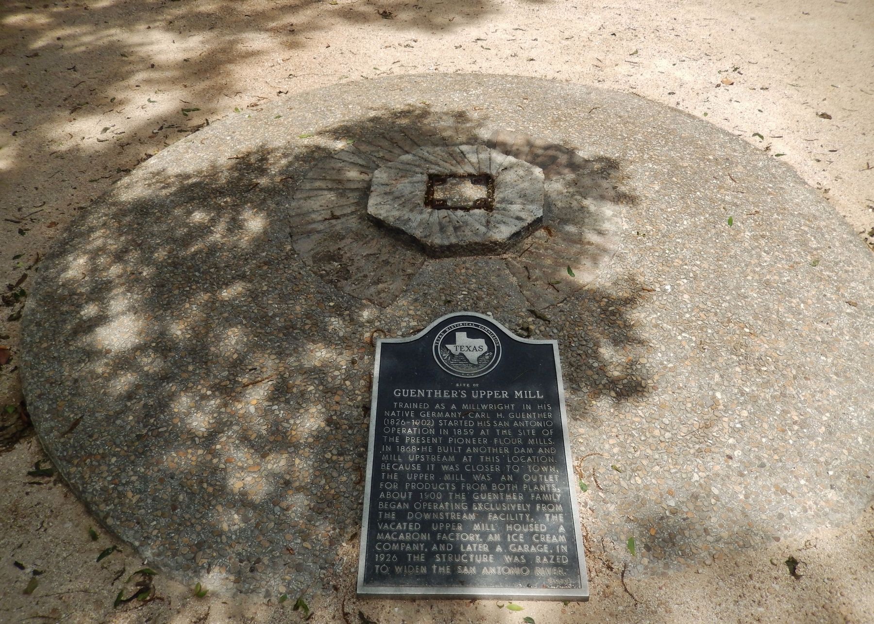 Site of Guenther's Upper Mill Marker (<i>wide view</i>) image. Click for full size.