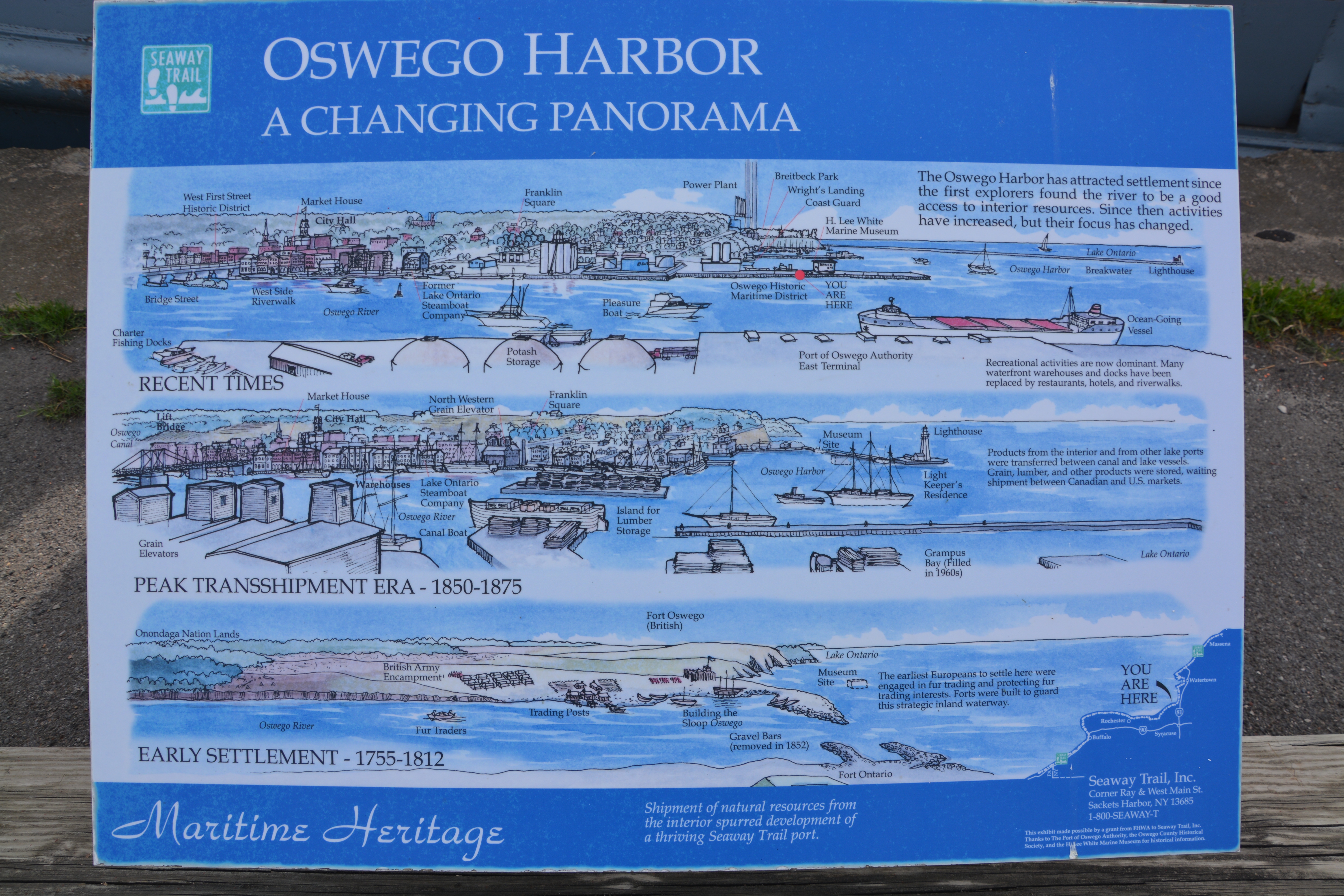 Oswego Harbor Marker