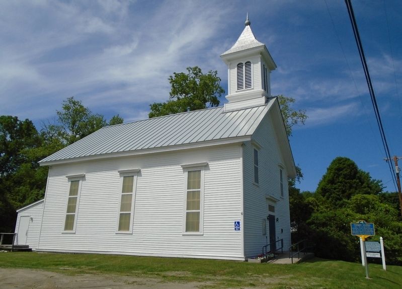 Former M.E. Church and Marker. Click for full size. Former M.E. Church and Marker image. Click for full size.