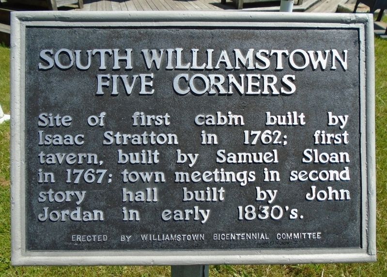 South Williamstown Five Corners Marker image. Click for full size.