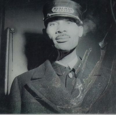 Marker detail: Pullman Porters image. Click for full size.