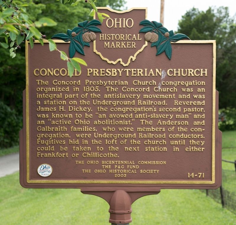 Concord Presbyterian Church Marker image. Click for full size.