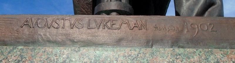 William McKinley Statue Sculptor's Mark image. Click for full size.