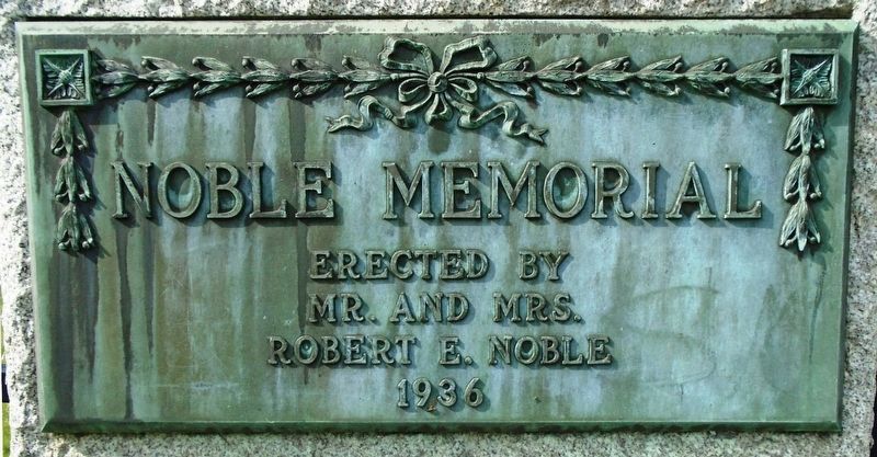 Maple Street Cemetery Entrance Memorial Marker image. Click for full size.