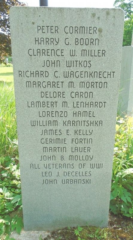 Columbia World War I Memorial Park Honored Dead Marker image. Click for full size.