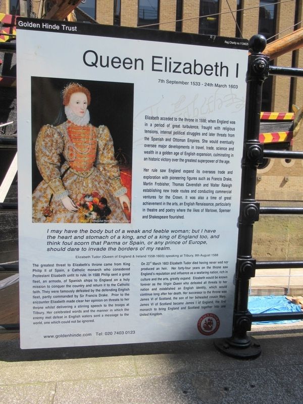 Queen Elizabeth I Marker image. Click for full size.