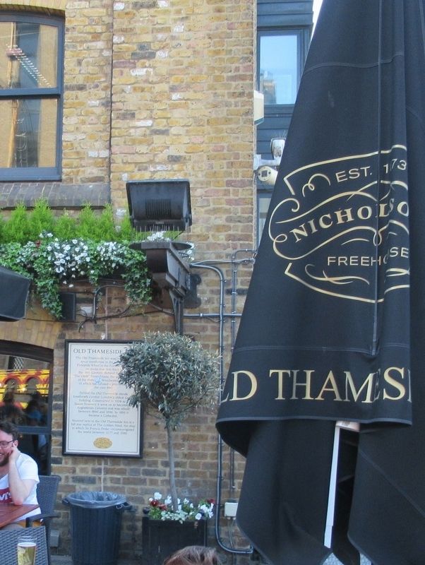 Old Thameside Inn Marker. Click for full size. Old Thameside Inn Marker image. Click for full size.