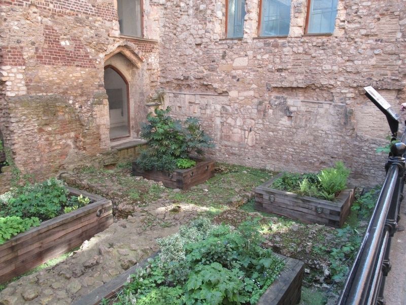 Winchester Palace Ruins and Marker. Click for full size. Winchester Palace Ruins and Marker image. Click for full size.